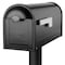 Architectural Mailboxes Mailbox, Black, Post Mount, Medium 8830B-10 - alternate 6